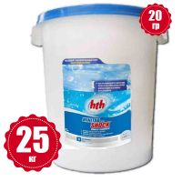 Быстрый стабилизированный хлор в таблетках HTH 25 кг по 20 гр MINITAB SHOCK